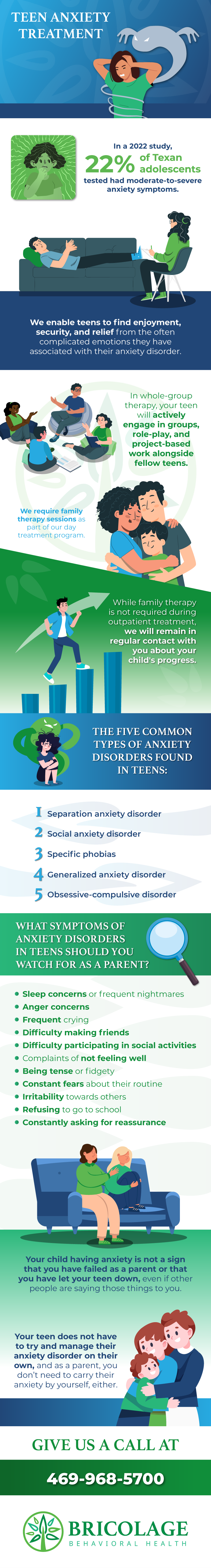 teen anxiety treatment bricolage behavioral